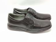 Sapato masculino com cadarço de couro cor preto marca Sapatoterapia 359939