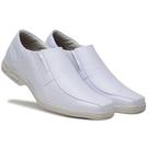 Sapato Masculino Comfort Fly Branco Bico Quadrado 80002