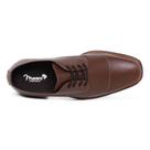 Sapato masculino de amarrar com solado de borracha marron phil jackson