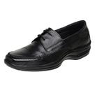 Sapato Masculino De Couro Ortopédico Solado Costurado Bico Redondo SLZ REF-4010