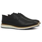 Sapato Masculino Derby Couro Cadarço Sola TR Conforto Macio Sapato Masculino Derby Couro Cadarço Sola TR Conforto Macio