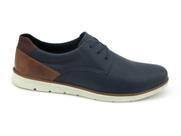 Sapato Masculino Freeway Sigma 3730 Couro Marinho