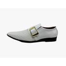 Sapato Masculino Italiano Em Couro Branco Ref: D862 Sapato Masculino Italiano Em Couro Branco Ref: D862
