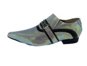 Sapato Masculino Italiano Em Couro Camaleon Escamado Ref: D693 Sapato Masculino Italiano Em Couro Camaleon Escamado Ref: D693