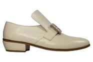 Sapato Masculino Luís XV em Couro Off White - 006 OW Sapato Masculino Luís XV em Couro Off White - 006 OW