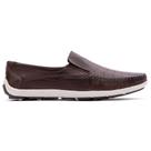 Sapato Masculino Mocassim com design inovador com perfuração confortavel Ortopédico Leve Moderno
