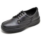 Sapato Masculino Ortopédico Conforto Couro Cadarço Pizaflex