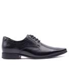 Sapato Masculino Pegada Social Couro Bico Quadrado Preto