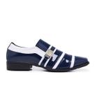 Sapato Masculino Social Casual Verniz Metalizado Brilhoso - Schiareli