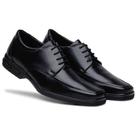 Sapato Masculino Social Comfort Bico Quadrado Preto 80010