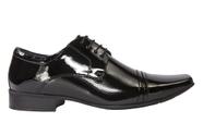 Sapato Masculino Social em Verniz Preto - Cód 77700