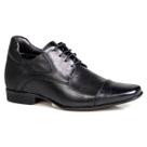 Sapato Masculino Social Rafarillo Alth Aumenta Altura 7cm 53003 Preto Mogno Conforto