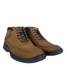 Sapato Masculino Sollu Selaria Stoned Argila Com Cadarço Couro Macio Ref:9937 C