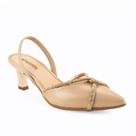 Sapato Mississipi ME913 Feminino Marfim saltinho e bico fino