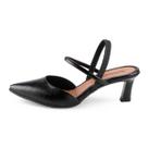 Sapato Mississipi Slingback Bico Fino Salto Medio