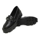 Sapato Mocassim Corrente Feminino Sola Tratorada Plataforma Sapato Mocassim Corrente Feminino Sola Tratorada Plataforma