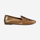 Sapato Mocassim Dumond Couro Metalizado Bronze