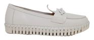 Sapato mocassim feminino bottero comfort off white original