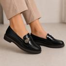 Sapato Mocassim Feminino Clássico Casual Elegante Ramarim 2611103 Cor:PretoTamanho:40Gênero:Feminino