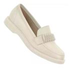 Sapato Mocassim Feminino Confortável Preto E Nude Moleca Sapato Mocassim Feminino Confortável Preto E Nude Moleca