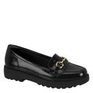 Sapato Mocassim Feminino Loafer Tratorado Modare 7357.106 - Preto Verniz Glam - 38