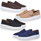 Sapato Mocassim Loafer Masculino Derby Casual Camurça Estiloso