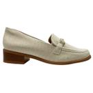 Sapato Mocassim Loafer Ramarim 3cm Brilho Feminino