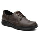 Sapato Mocassim Masculino Couro Nobre Sola Borracha Anti derrapante Anti Stress Cadarço