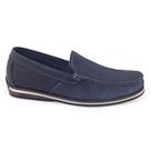 Sapato Mocassim Masculino Democrata 135201 couro Denim Ted