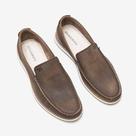 Sapato Mocassim Masculino Democrata Denim Flow Bege