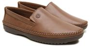 SAPATO MOCASSIM MASCULINO FREEWAY LOGAN X EM COURO Cor:HavanaTamanho:37