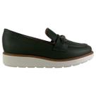 Sapato Mocassim Modare Feminino Original Fivela UltraConforto Sola Alta Leve Cor:Verde-OlivaTamanho:33