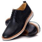 Sapato Mocassim Moderno Masculino Santorini Chelsea Preto