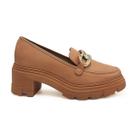 Sapato Mocassim Moleca Feminino Napa Nude Tratorado 5777.101