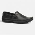 Sapato Mocassim Pegada Couro Preto