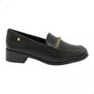 Sapato Mocassim Ramarim Preto Brilhos 24-16102