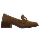 Sapato Mocassim Salto Grosso Feminino Dakota G9763 Camel