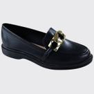 Sapato Mocassim Slip On Feminino Fivela Ouro Confort Moleca 5666.110.9569 Sapato Mocassim Slip On Feminino Fivela Ouro Confort Moleca 5666.110.9569