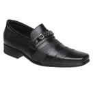 Sapato Moderno Masculino Casual em Couro Clássico Fivela Elegante