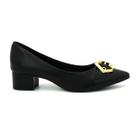 Sapato Original Beira Rio 4182.241 Scarpin Salto Grosso Baixo Bico Fino Feminino