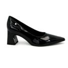 Sapato Original Piccadilly 767001 Salto Quadrado Moda Formal Feminino