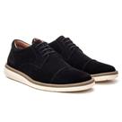 Sapato Oxford Camurça Masculino Ingles Brogue Sola Costurada Confortavel Social