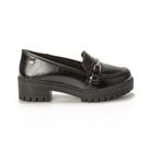Sapato Oxford Feminina Loafer Tratorado Salto Baixo Mississipi Q8551