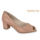 Sapato peep toe beira rio salto bloco