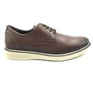 Sapato Pegada Casual Couro com Elástico Marrom 126101