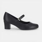 Sapato Picadilly Salto Baixo Preto
