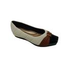 Sapato Piccadilly AnaBela 147320 - OFF WHITE / PRETO VZ / MARROM - 41