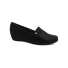 Sapato Piccadilly Salto Anabela 143214 Preto