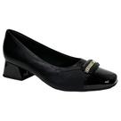Sapato Piccadilly Scarpin Bico Quadrado 160078 Preto Sapato Piccadilly Scarpin Bico Quadrado 160078 Preto