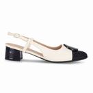 Sapato Piccadilly Slingback Salto Médio - Feminino - Branco
